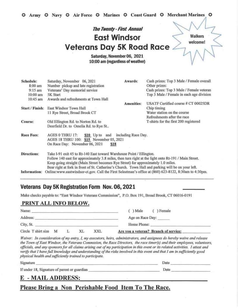 East windsor veterans day road race 2024