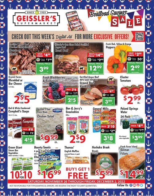 Geissler's Specials This Week! East Windsor Chamber of Commerce