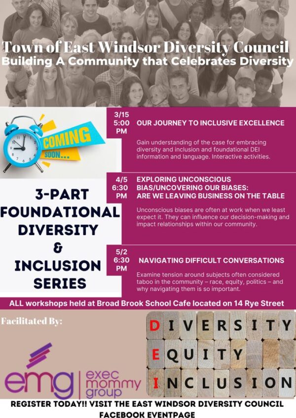 3 Part Foundational Diversity & Inclusion Series - East Windsor Chamber ...