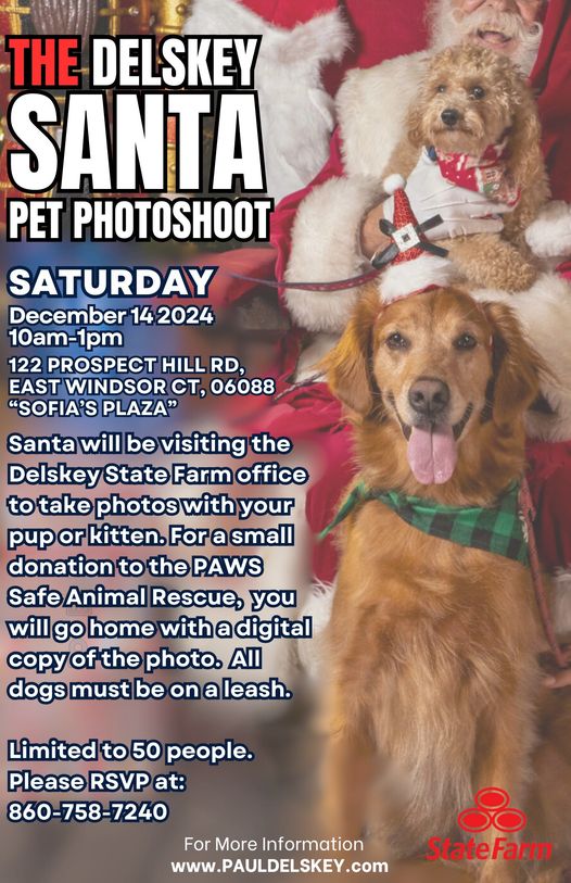 The Delskey Santa Pet Photo Shoot @ State Farm Office